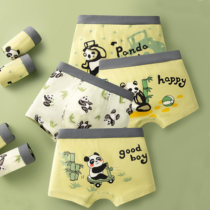 Boys Cotton Boxer Shorts Seamless Underwear