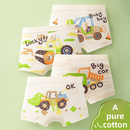 Boys Cotton Boxer Shorts Seamless Underwear