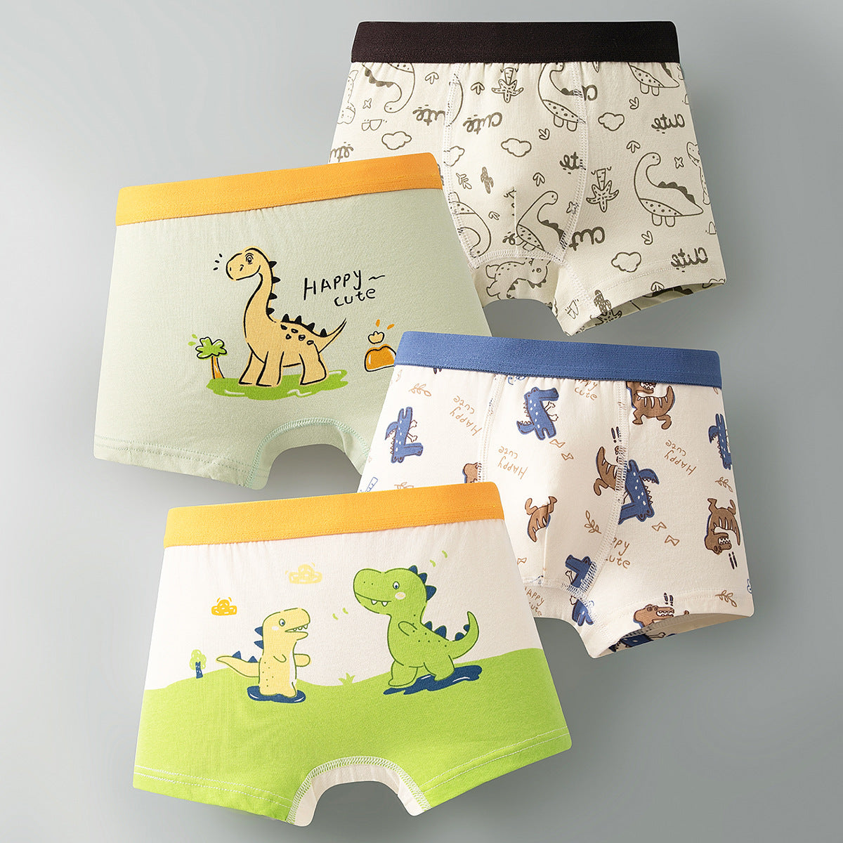 Boys Cotton Boxer Shorts Seamless Underwear