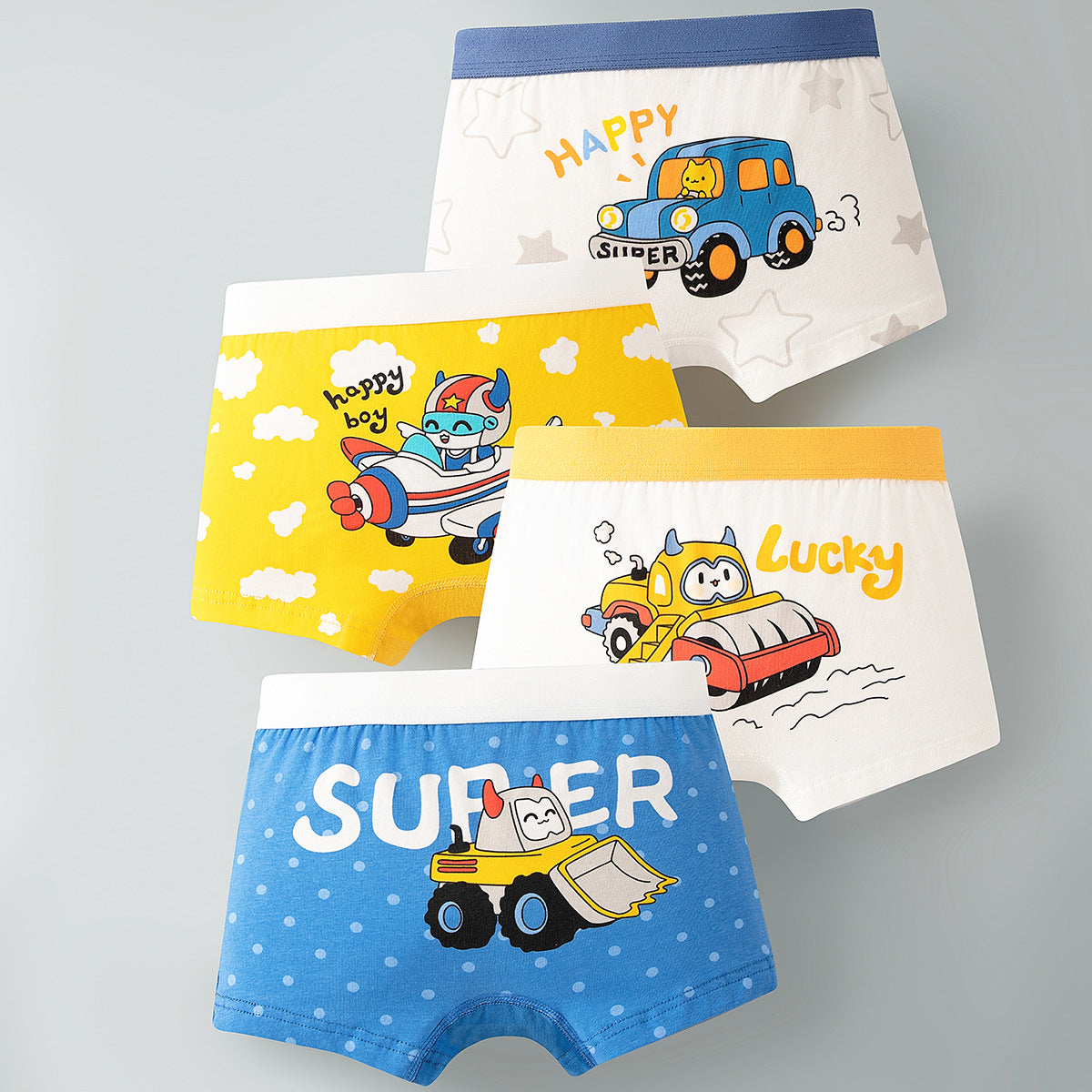 Boys Cotton Boxer Shorts Seamless Underwear