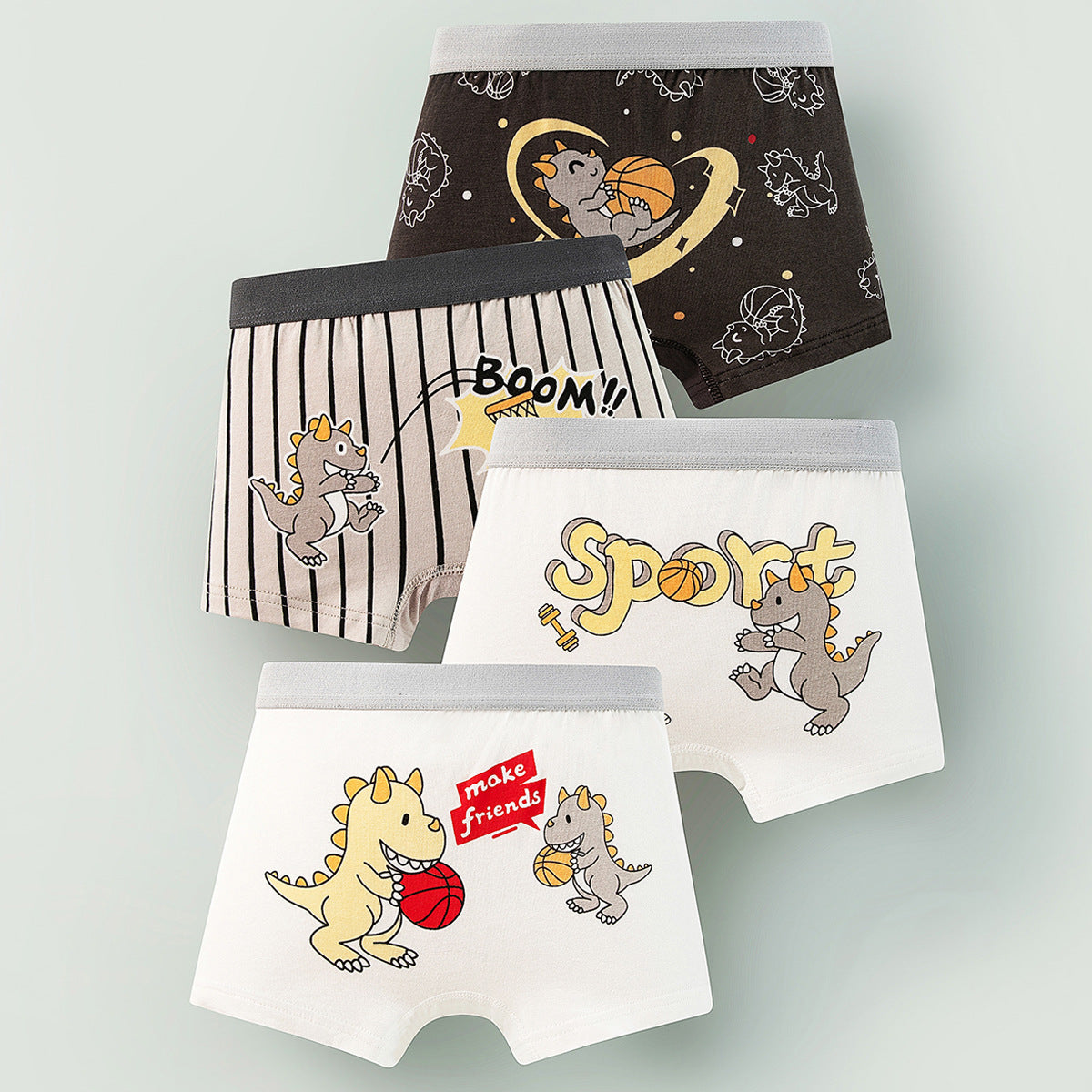 Boys Cotton Boxer Shorts Seamless Underwear