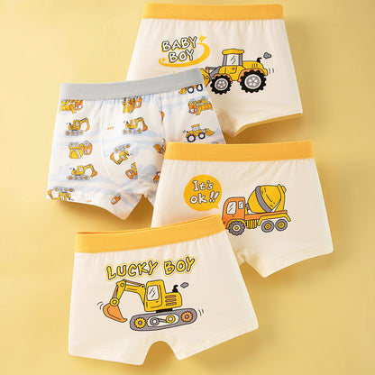 Boys Cotton Boxer Shorts Seamless Underwear