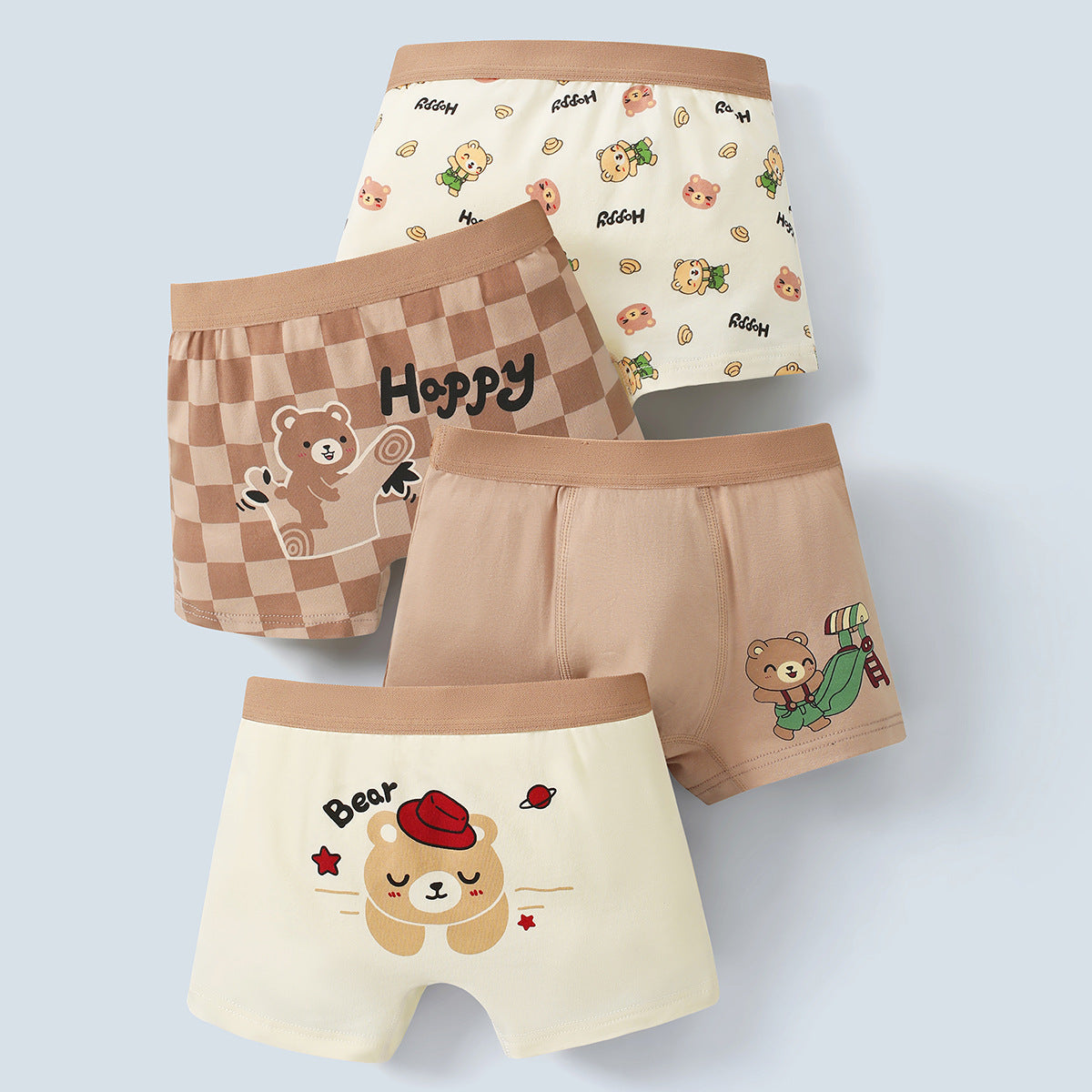Boys Cotton Boxer Shorts Seamless Underwear