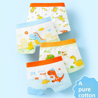 Boys Cotton Boxer Shorts Seamless Underwear