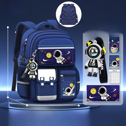 Boys Ergonomic School Backpack with Spine Protection