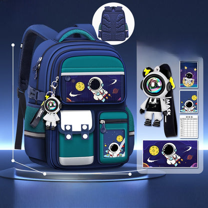 Boys Ergonomic School Backpack with Spine Protection