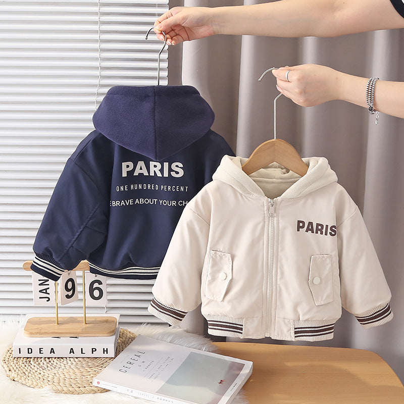 Boys Fleece Hooded Jacket