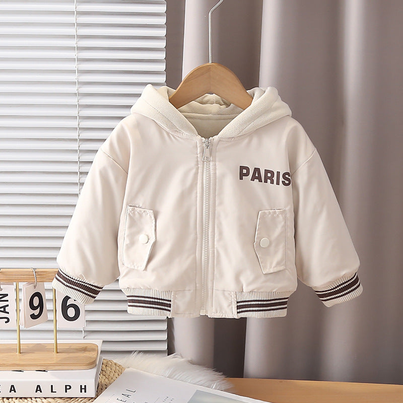 Boys Fleece Hooded Jacket