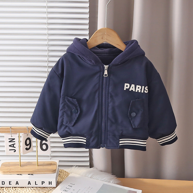 Boys Fleece Hooded Jacket