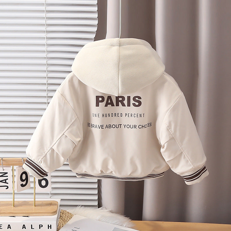 Boys Fleece Hooded Jacket