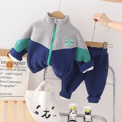 Boys Fleece-Lined Winter Two-Piece Set