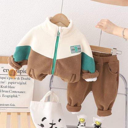 Boys Fleece-Lined Winter Two-Piece Set