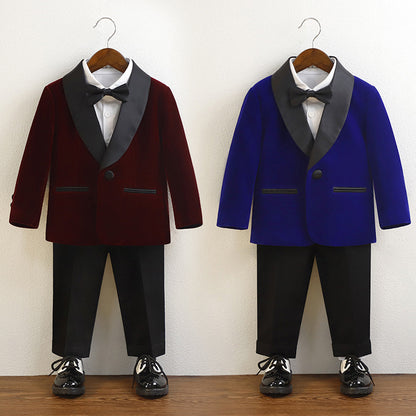 Boys Formal Suit Set with Bow Tie