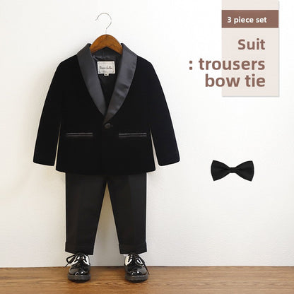 Boys Formal Suit Set with Bow Tie