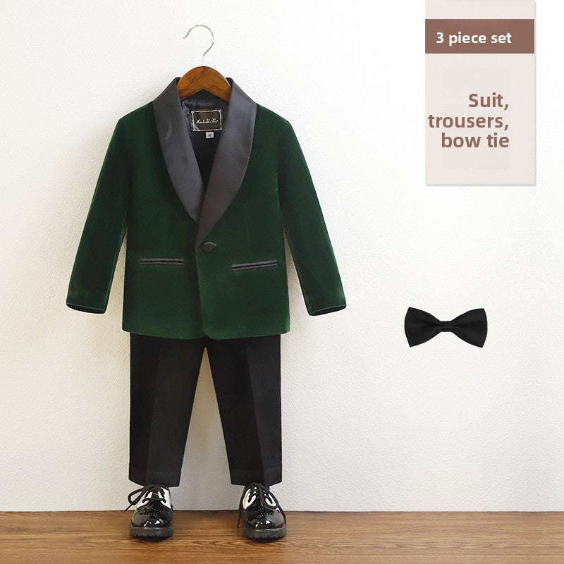 Boys Formal Suit Set with Bow Tie