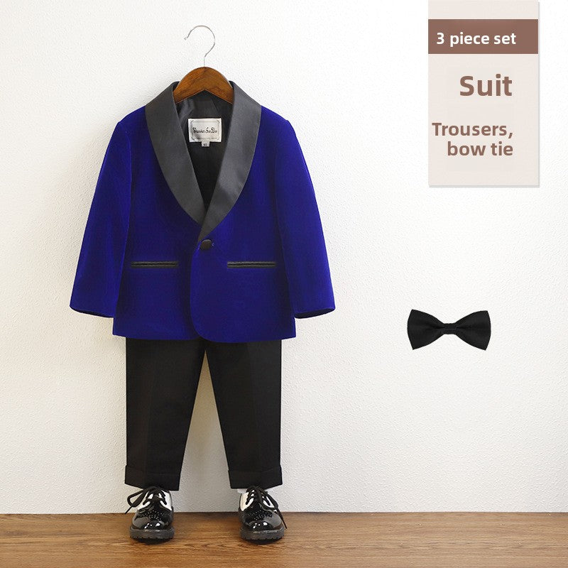 Boys Formal Suit Set with Bow Tie