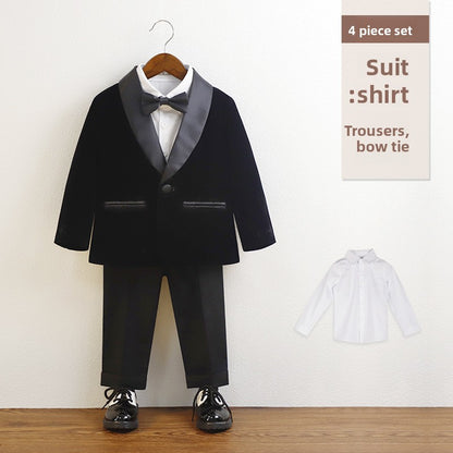 Boys Formal Suit Set with Bow Tie