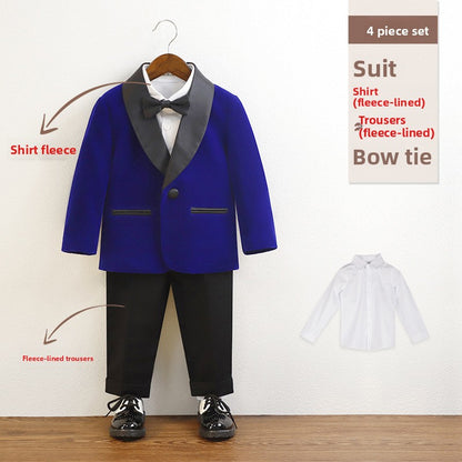 Boys Formal Suit Set with Bow Tie