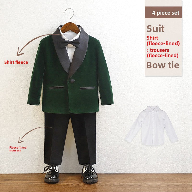 Boys Formal Suit Set with Bow Tie
