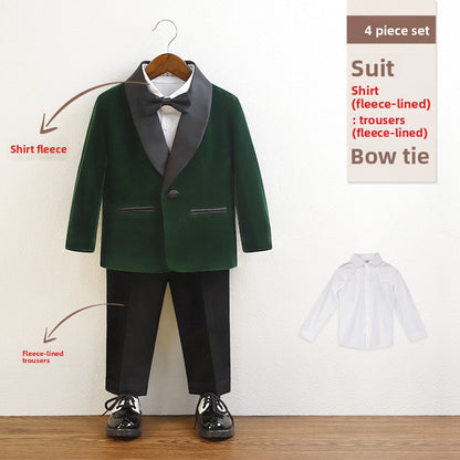 Boys Formal Suit Set with Bow Tie