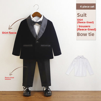 Boys Formal Suit Set with Bow Tie