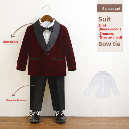 Boys Formal Suit Set with Bow Tie