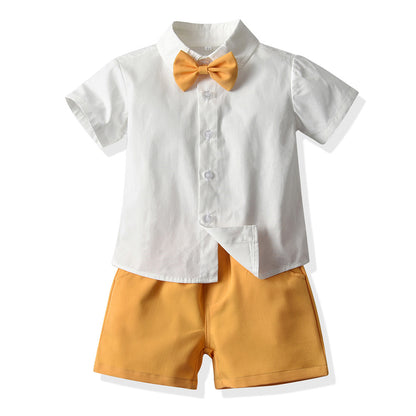Boys Summer Short Sleeve Shirt and Shorts Set