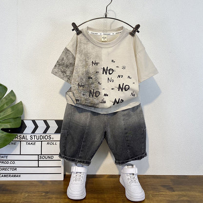 Boys' summer short-sleeve shorts