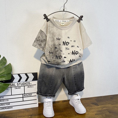 Boys' summer short-sleeve shorts