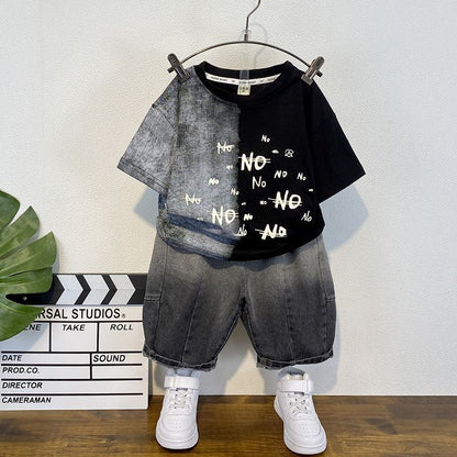 Boys' summer short-sleeve shorts