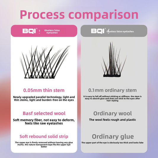 BQI Glue-free Natural False Eyelashes