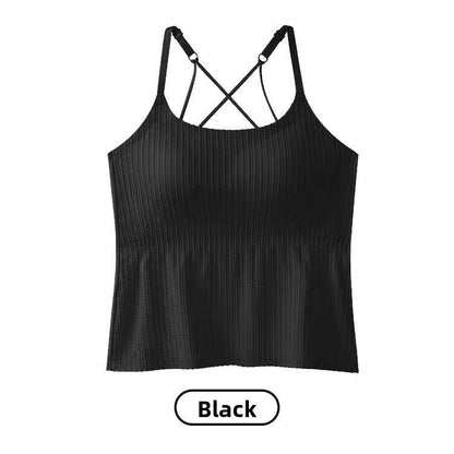 Bra one-piece halter top