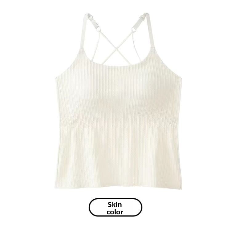 Bra one-piece halter top
