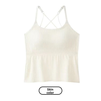 Bra one-piece halter top
