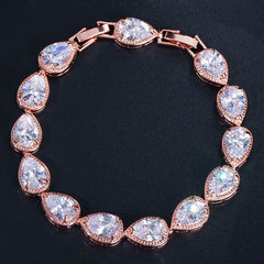 Rose gold white zirconium
