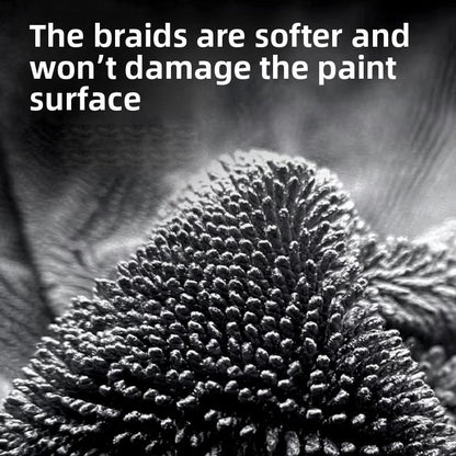 Braid-shaped car cleaning towel