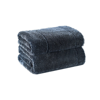 Braid-shaped car cleaning towel