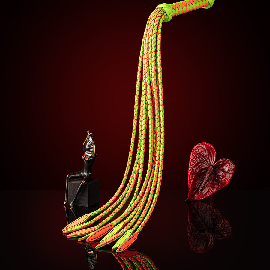 Braided Genuine Leather Whip