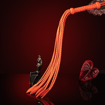 Braided Genuine Leather Whip