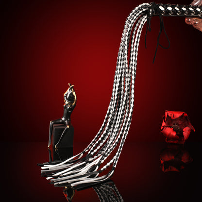 Braided Genuine Leather Whip