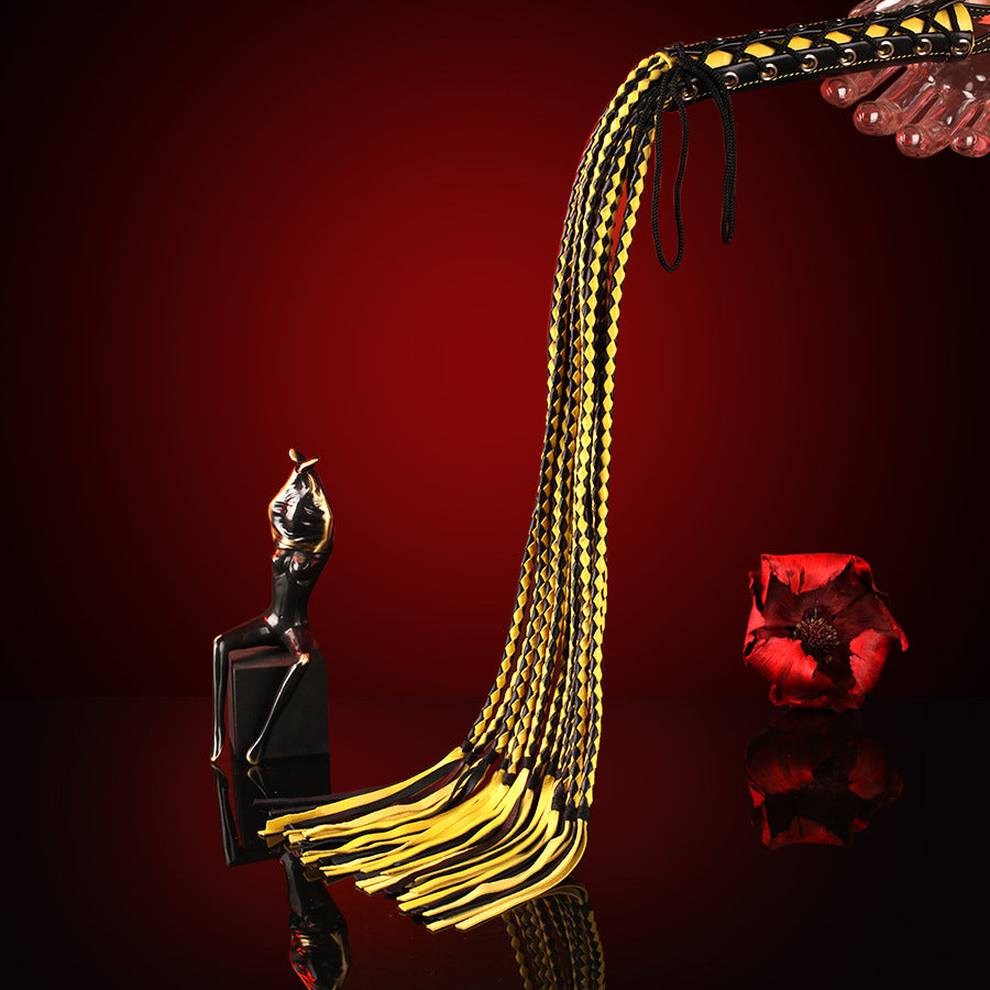 Braided Genuine Leather Whip