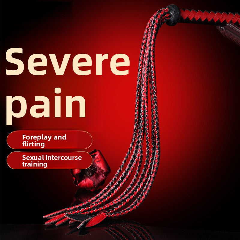 Braided Genuine Leather Whip
