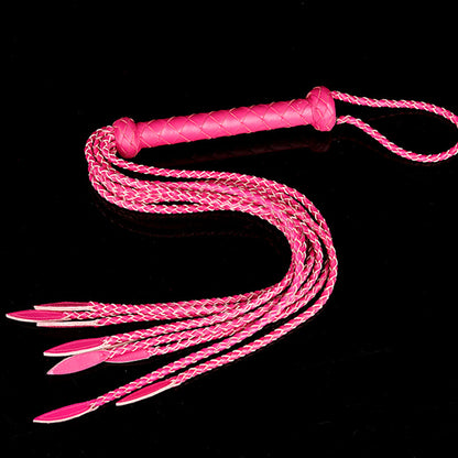 Braided Genuine Leather Whip