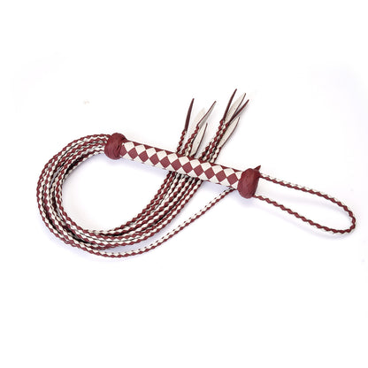 Braided Genuine Leather Whip