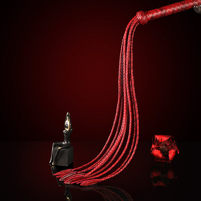 Braided Genuine Leather Whip
