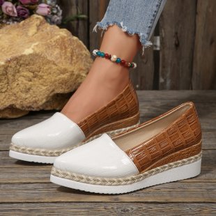 Braided Hemp Rope Platform Sole Women's Shoes