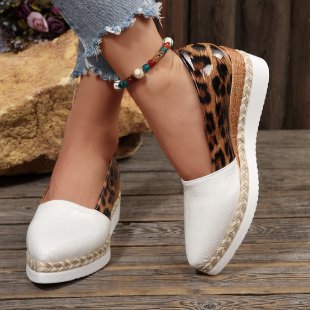 Braided Hemp Rope Platform Sole Women's Shoes