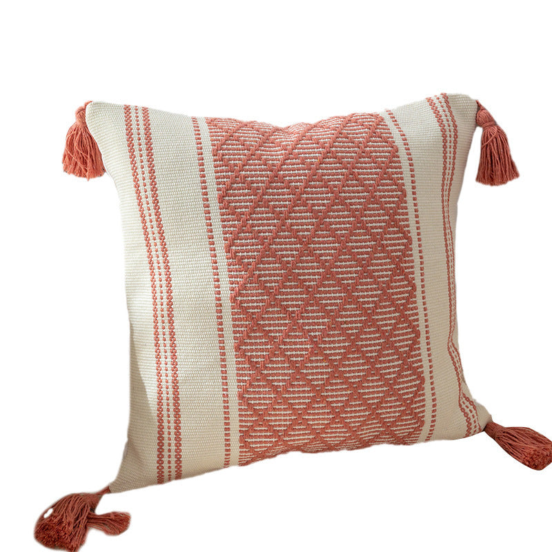 Braided pillow cover