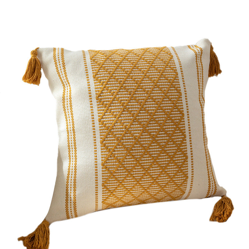 Braided pillow cover