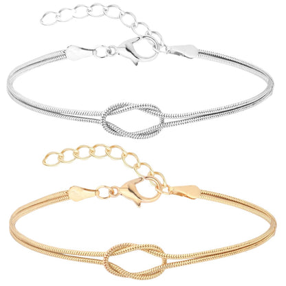 Braided snake bone bracelet